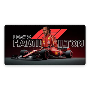 Mousepad Gamer F1 Ferrari Hamilton Arte Formato XXL