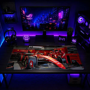 Mousepad Gamer F1 Ferrari Mecanicos Formato XXL