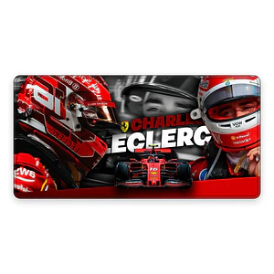 Mousepad Gamer F1 Ferrari Leclerc Poster Formato XXL