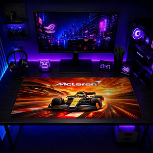 Mousepad Gamer F1 McLaren Atardecer en Pista Formato XXL