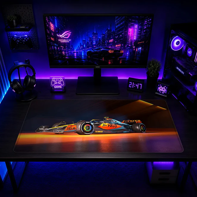 Mousepad Gamer F1 McLaren Velo Neon Formato XXL 2