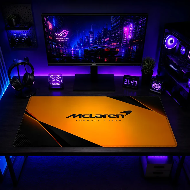 Mousepad F1 McLaren Logo Minimalista Waterproof 2