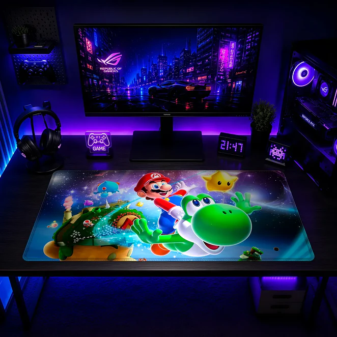 Mousepad XL Super Mario Galaxy Yoshi Premium 2
