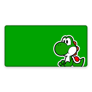 Mousepad Gamer Super Mario Yoshi Verde Formato XXL