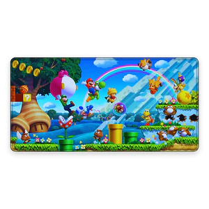 Mousepad Gamer Super Mario Mundo Arcoiris Formato XXL