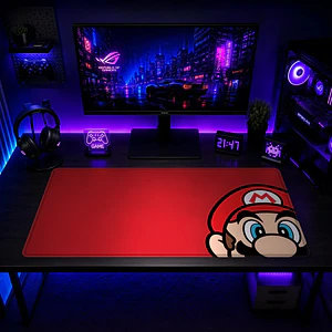 Mousepad Super Mario Rojo Clasico Waterproof