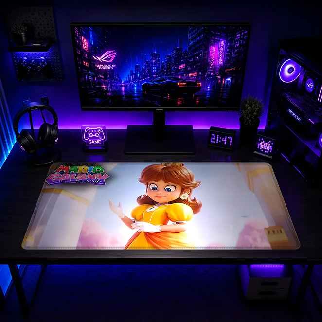 Mousepad Gamer Super Mario Galaxy Daisy Formato XXL 2