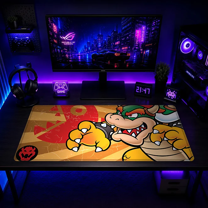 Mousepad Super Mario Bowsy Retro Waterproof 2