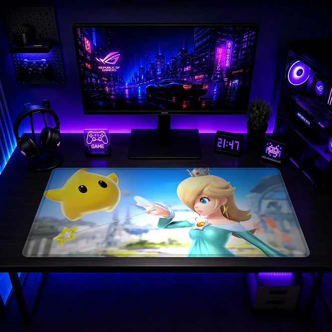 Mousepad Super Mario Rosalina Estrella Waterproof 2
