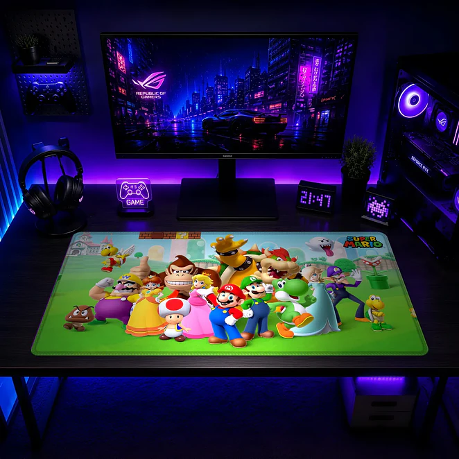 Mousepad Super Mario Elenco Champinon Waterproof 2