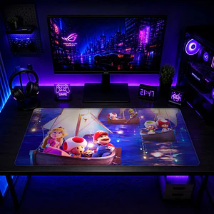 Mousepad Gamer Super Mario Peach en Bote Formato XXL