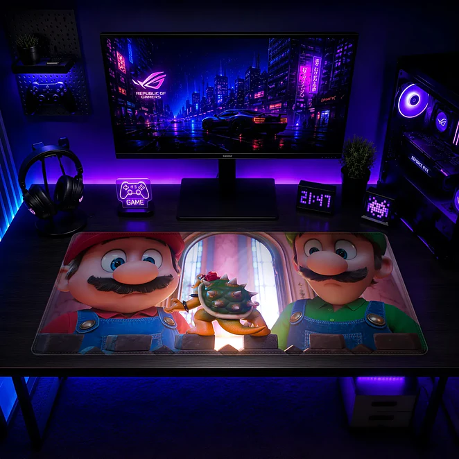 Mousepad XL Super Mario Pelicula Bros Premium 2