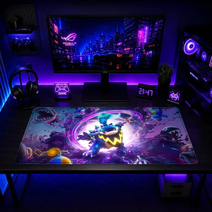 Mousepad Gamer Super Mario King Boo Formato XXL