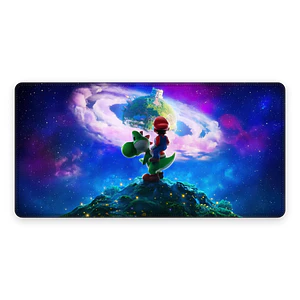 Mousepad Gamer Super Mario Galaxy Mundo Formato XXL