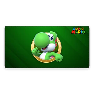 Mousepad XL Super Mario Yoshi Medalla Premium