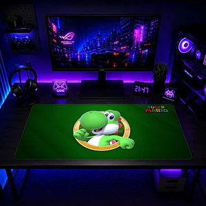 Mousepad XL Super Mario Yoshi Medalla Premium