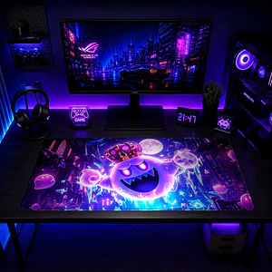 Mousepad XL Super Mario King Boo Neon Premium