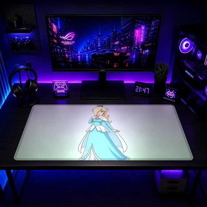 Mousepad Gamer Super Mario Rosalina Elegante Formato XXL 2