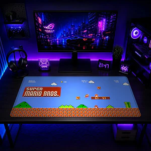 Mousepad XL Super Mario Nivel 1-1 Premium