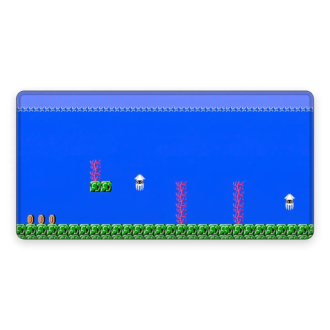 Mousepad Super Mario Nivel Acuatico Waterproof 1