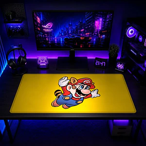 Mousepad XL Super Mario Mario Amarillo Premium