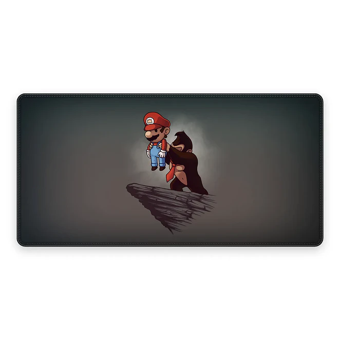 Mousepad Gamer Super Mario Mario vs Donkey Formato XXL 1