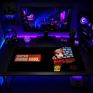 Mousepad XL Super Mario Cartucho NES Premium