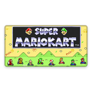 Mousepad Gamer Super Mario Mario Kart Clasico Formato XXL