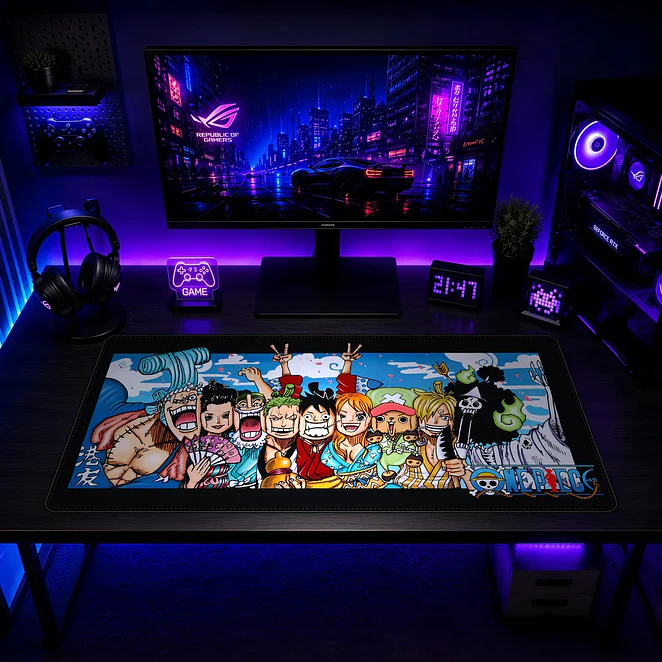 Mousepad Gamer One Piece Tripulacion Clasica Formato XXL 2