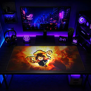 Mousepad Gamer One Piece Luffy Salto Formato XXL