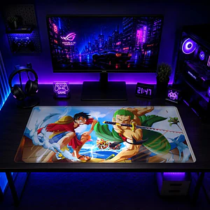 Mousepad Anime One Piece Luffy y Zoro XL