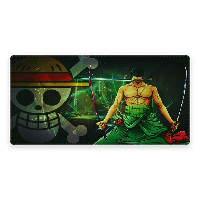 Mousepad One Piece Zoro Verde Waterproof 1