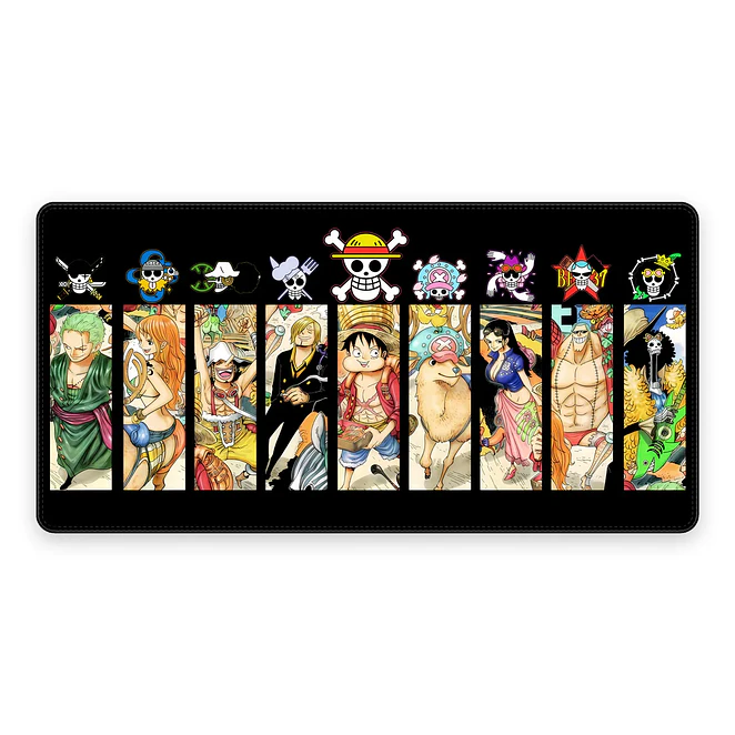 Mousepad Gamer One Piece Galeria Personajes Formato XXL 1