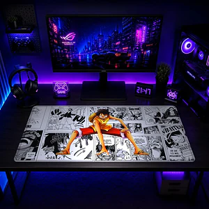 Mousepad XL One Piece Luffy Manga BN Premium
