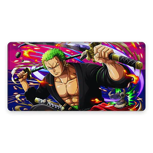 Mousepad Gamer One Piece Zoro Tres Espadas Formato XXL