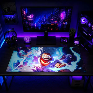 Mousepad Anime One Piece Luffy Rayo Azul XL