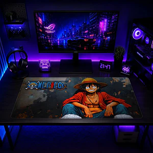 Mousepad Gamer One Piece Luffy Relajado Formato XXL