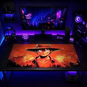 Mousepad Anime One Piece Luffy Splatter XL