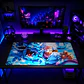Mousepad Gamer One Piece Luffy Dragon Azul Formato XXL - Miniatura 2