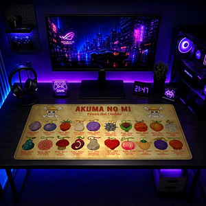 Mousepad One Piece Akuma no Mi Waterproof
