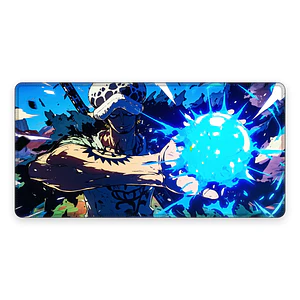 Mousepad One Piece Law Poder Azul Waterproof