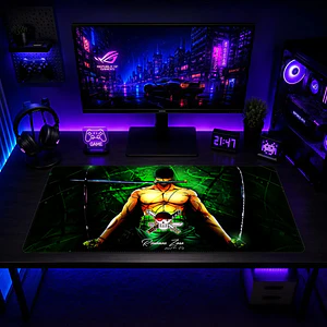Mousepad One Piece Zoro Sombras Waterproof