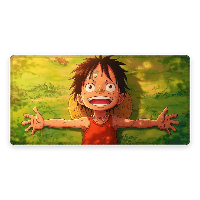 Mousepad Gamer One Piece Luffy Nino Flores Formato XXL 1