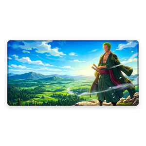 Mousepad One Piece Zoro Pradera Waterproof