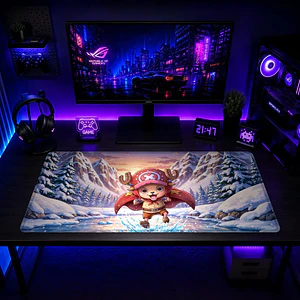 Mousepad One Piece Chopper Nieve Waterproof