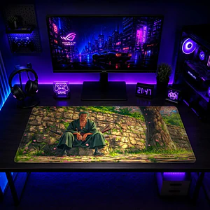 Mousepad Gamer One Piece Zoro Muro Formato XXL