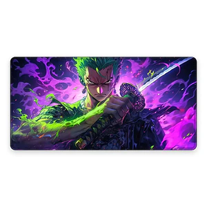 Mousepad XL One Piece Zoro Veneno Morado Premium