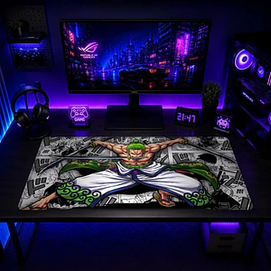 Mousepad Anime One Piece Zoro Manga Ataque XL
