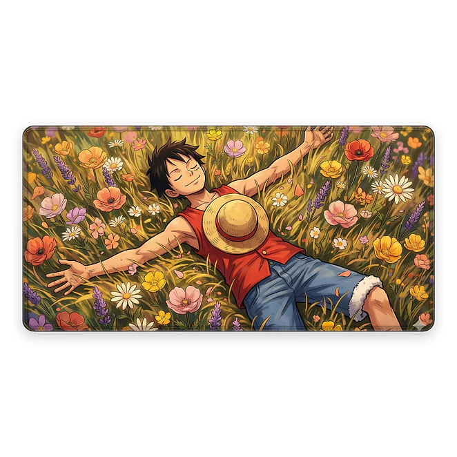Mousepad Anime One Piece Luffy Flores Sol XL 1