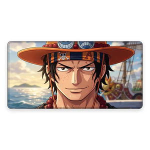 Mousepad One Piece Ace Sombrero Waterproof
